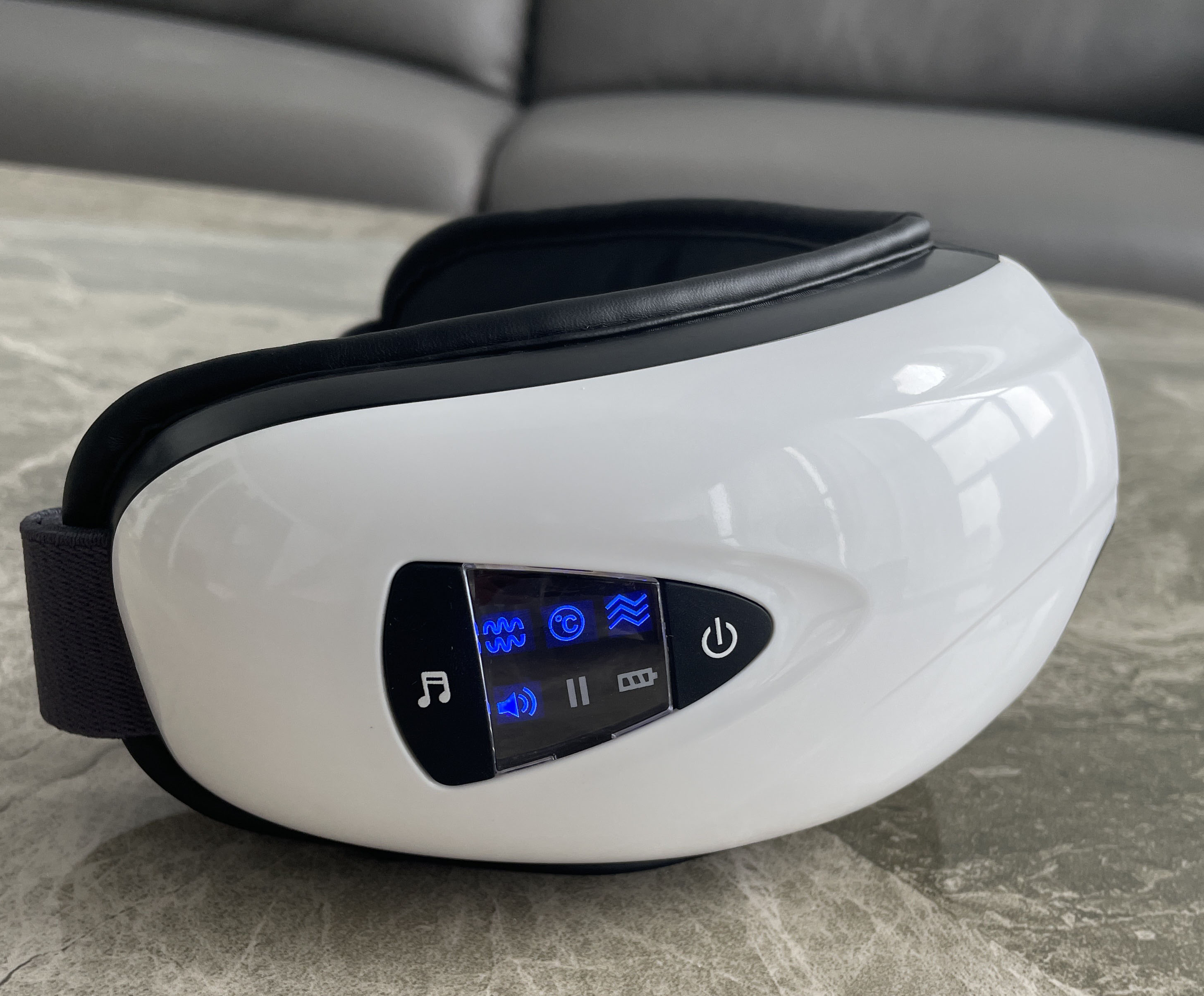 ZMIND E002 High frequency vibrating warm heated eye massager device air pressure wireless vibrative eye massager with music 